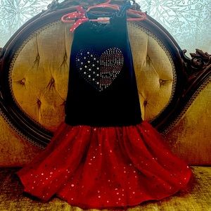 Rare Editions 4th of July sleeveless dress w/sequins & tull skirt. So cute! 6X